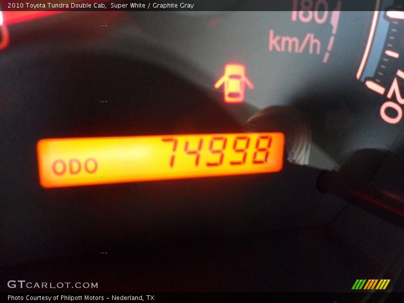 Super White / Graphite Gray 2010 Toyota Tundra Double Cab