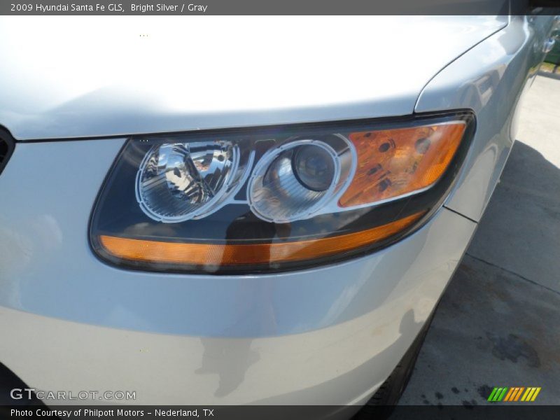 Bright Silver / Gray 2009 Hyundai Santa Fe GLS