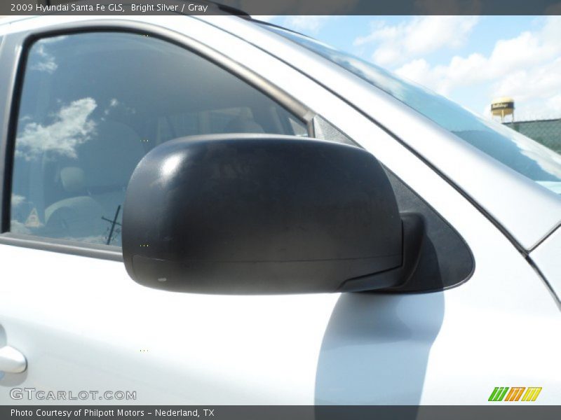 Bright Silver / Gray 2009 Hyundai Santa Fe GLS