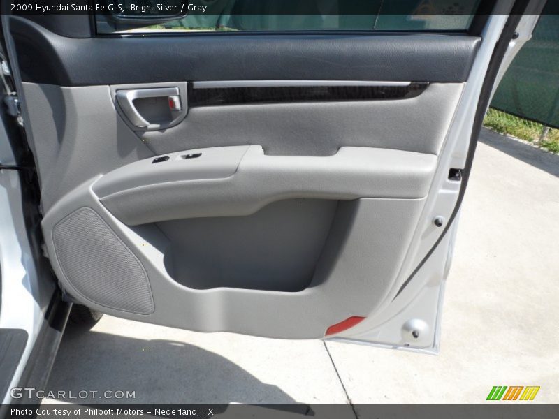Bright Silver / Gray 2009 Hyundai Santa Fe GLS