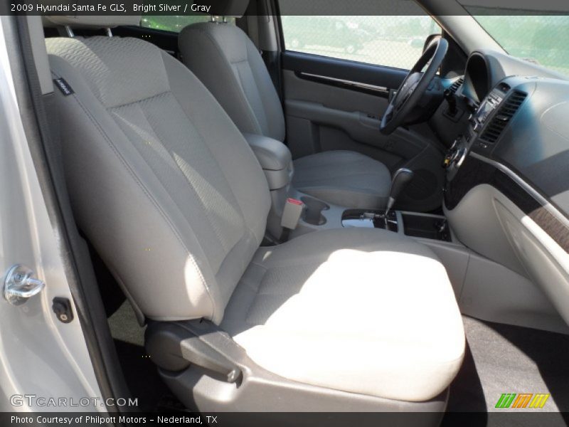 Bright Silver / Gray 2009 Hyundai Santa Fe GLS