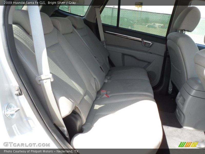 Bright Silver / Gray 2009 Hyundai Santa Fe GLS