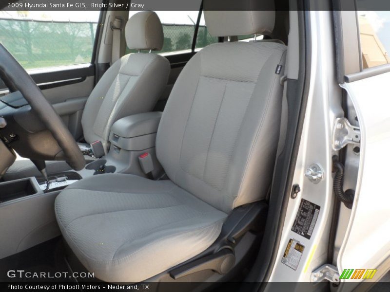 Bright Silver / Gray 2009 Hyundai Santa Fe GLS