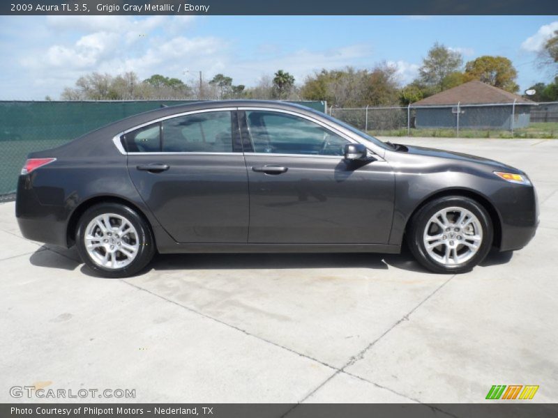Grigio Gray Metallic / Ebony 2009 Acura TL 3.5