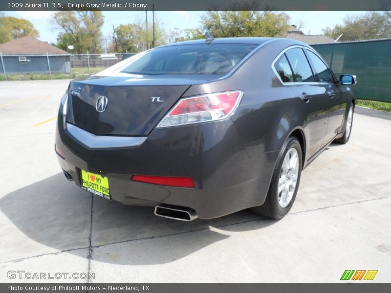 Grigio Gray Metallic / Ebony 2009 Acura TL 3.5