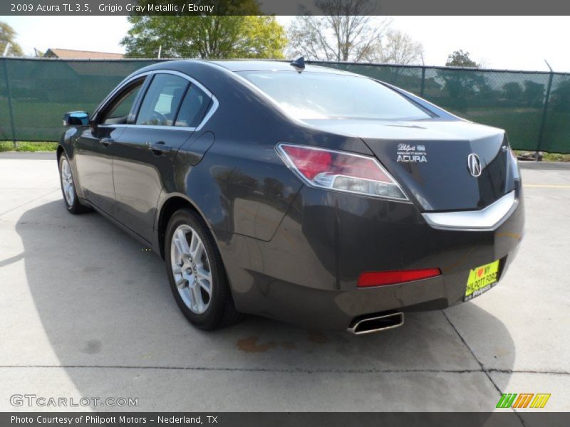 Grigio Gray Metallic / Ebony 2009 Acura TL 3.5
