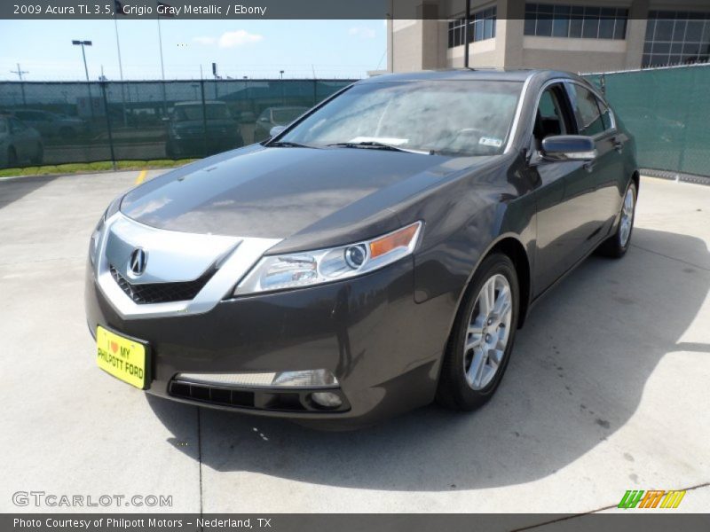 Grigio Gray Metallic / Ebony 2009 Acura TL 3.5