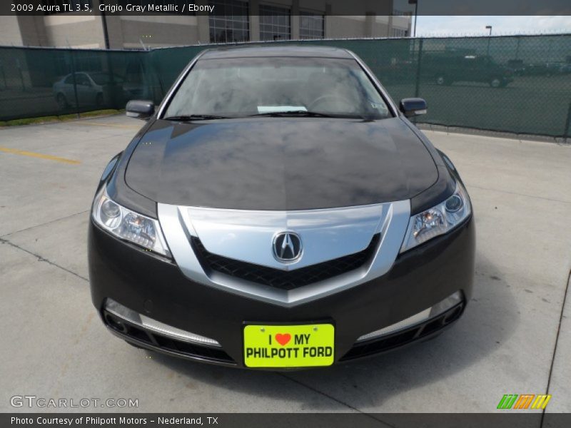 Grigio Gray Metallic / Ebony 2009 Acura TL 3.5