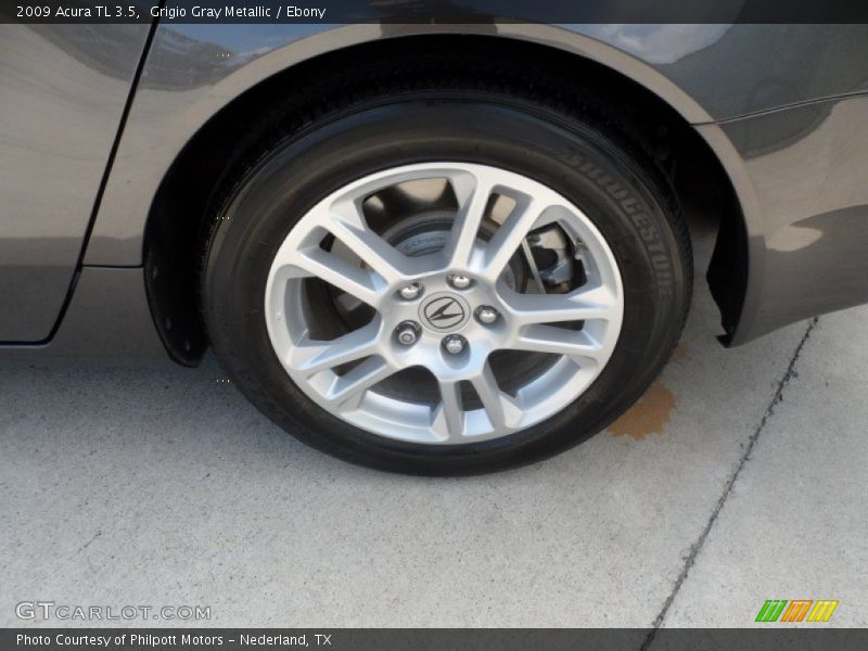 Grigio Gray Metallic / Ebony 2009 Acura TL 3.5