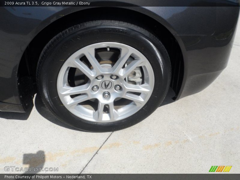 Grigio Gray Metallic / Ebony 2009 Acura TL 3.5