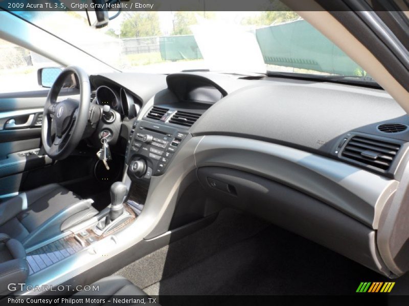 Grigio Gray Metallic / Ebony 2009 Acura TL 3.5