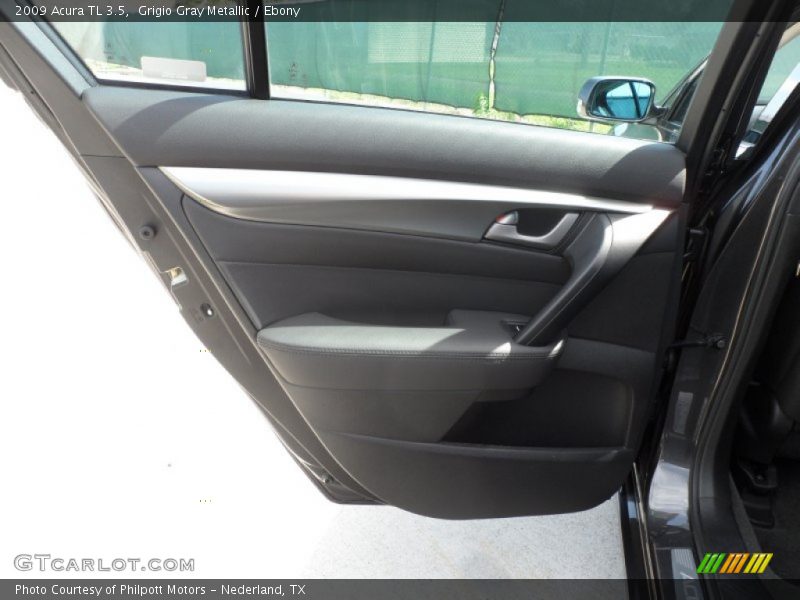 Grigio Gray Metallic / Ebony 2009 Acura TL 3.5