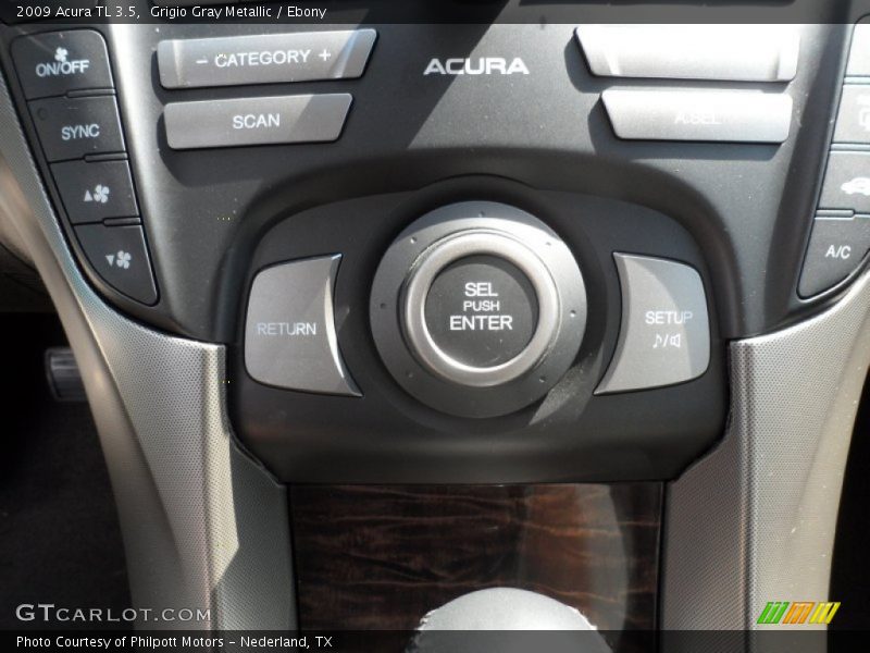 Grigio Gray Metallic / Ebony 2009 Acura TL 3.5