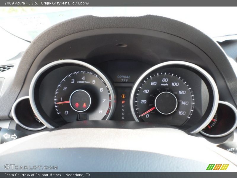 Grigio Gray Metallic / Ebony 2009 Acura TL 3.5