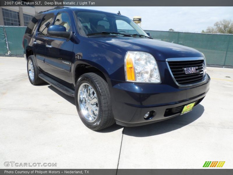 Deep Blue Metallic / Light Tan 2007 GMC Yukon SLT
