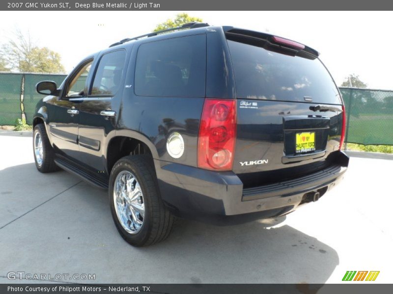 Deep Blue Metallic / Light Tan 2007 GMC Yukon SLT