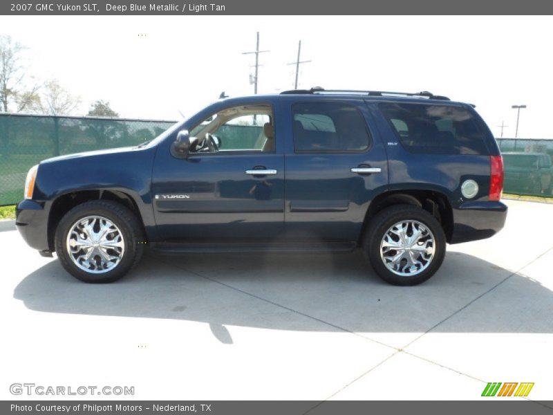 Deep Blue Metallic / Light Tan 2007 GMC Yukon SLT