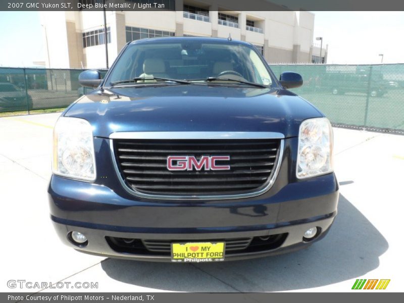 Deep Blue Metallic / Light Tan 2007 GMC Yukon SLT