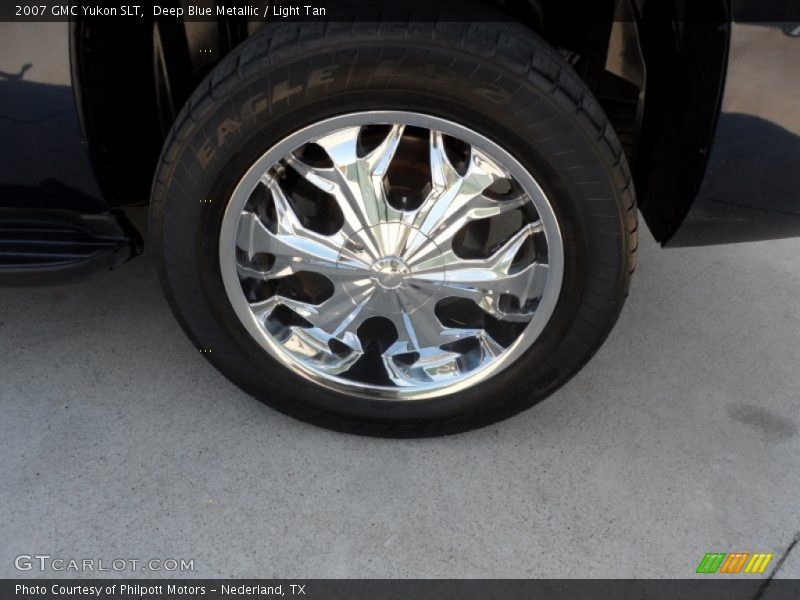 Deep Blue Metallic / Light Tan 2007 GMC Yukon SLT