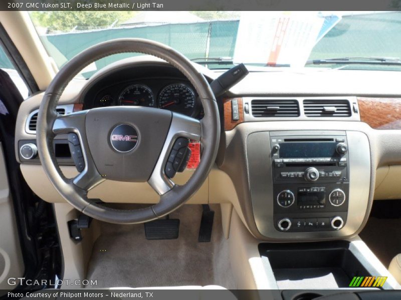 Deep Blue Metallic / Light Tan 2007 GMC Yukon SLT