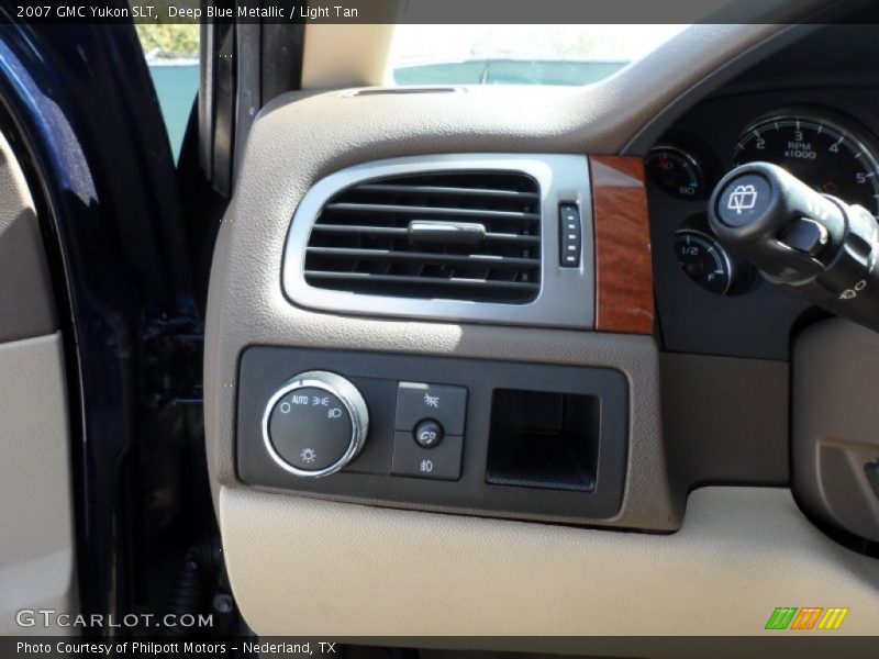 Deep Blue Metallic / Light Tan 2007 GMC Yukon SLT