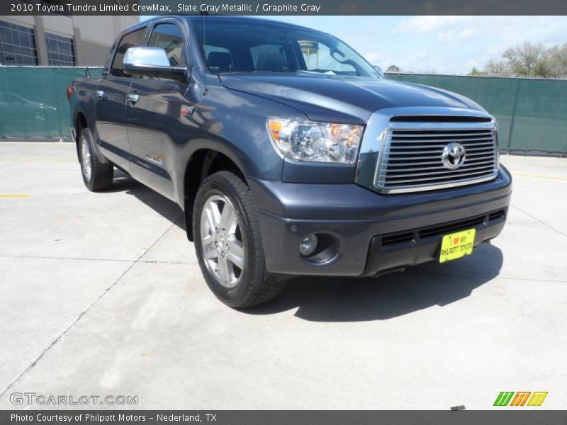 Slate Gray Metallic / Graphite Gray 2010 Toyota Tundra Limited CrewMax