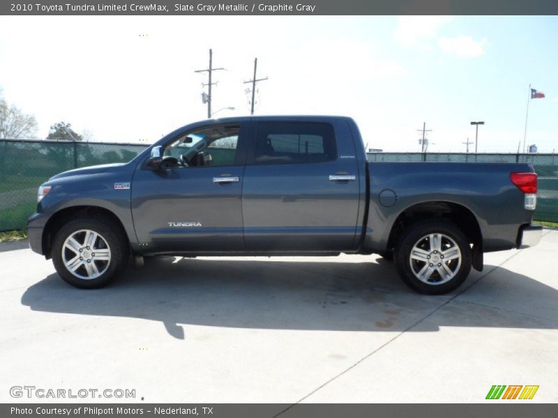 Slate Gray Metallic / Graphite Gray 2010 Toyota Tundra Limited CrewMax