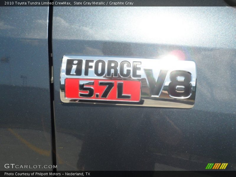 Slate Gray Metallic / Graphite Gray 2010 Toyota Tundra Limited CrewMax