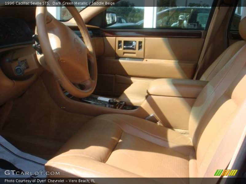 Dark Green Metallic / Saddle Beige 1996 Cadillac Seville STS