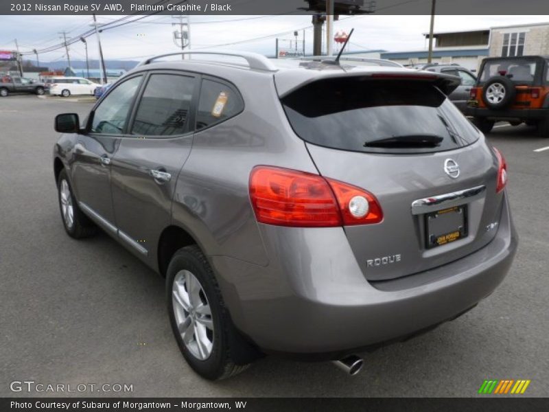 Platinum Graphite / Black 2012 Nissan Rogue SV AWD