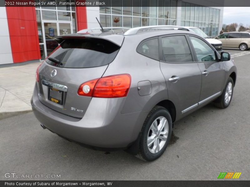 Platinum Graphite / Black 2012 Nissan Rogue SV AWD
