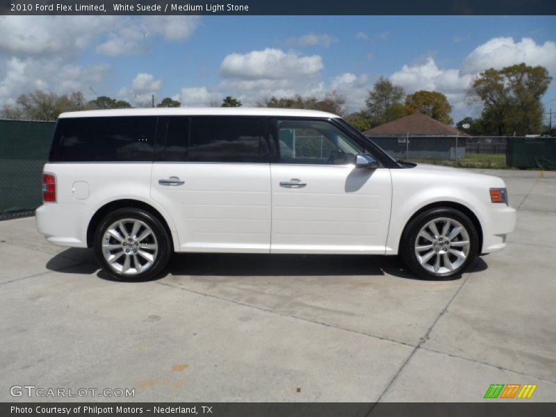 White Suede / Medium Light Stone 2010 Ford Flex Limited