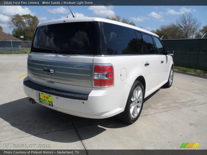 White Suede / Medium Light Stone 2010 Ford Flex Limited