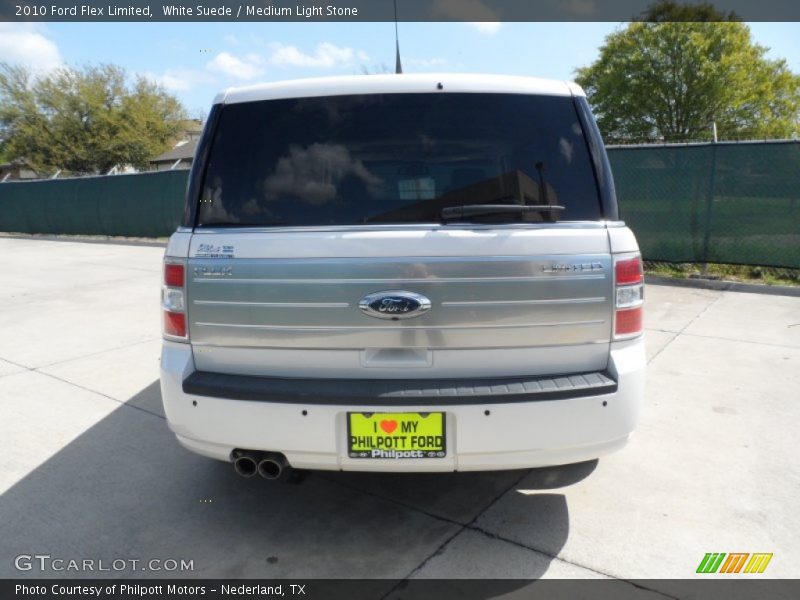 White Suede / Medium Light Stone 2010 Ford Flex Limited