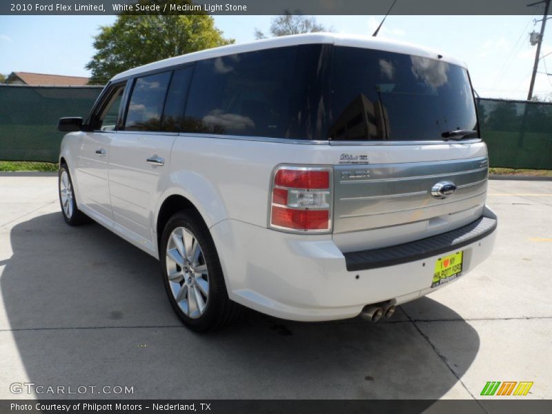 White Suede / Medium Light Stone 2010 Ford Flex Limited