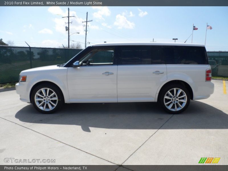 White Suede / Medium Light Stone 2010 Ford Flex Limited