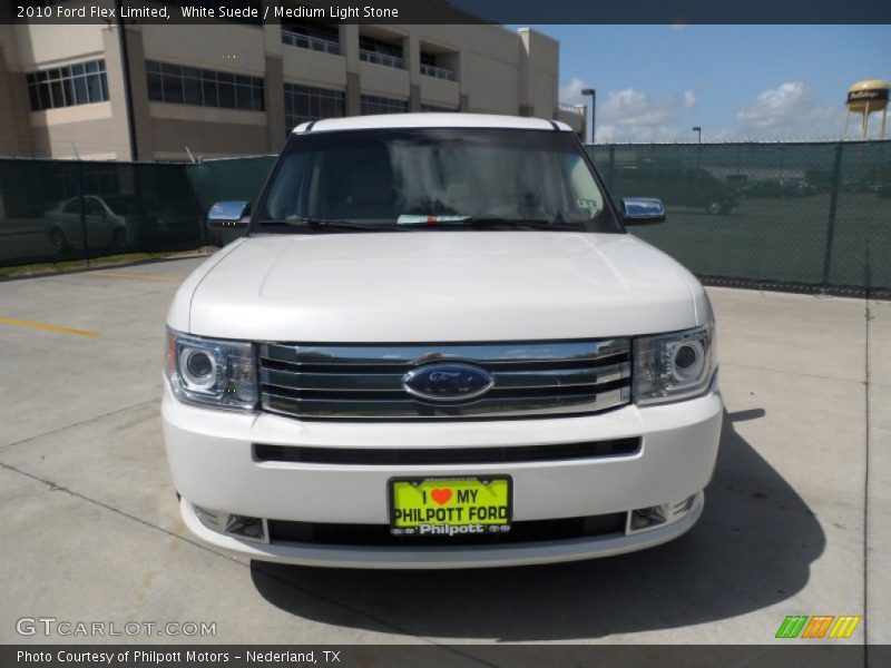 White Suede / Medium Light Stone 2010 Ford Flex Limited