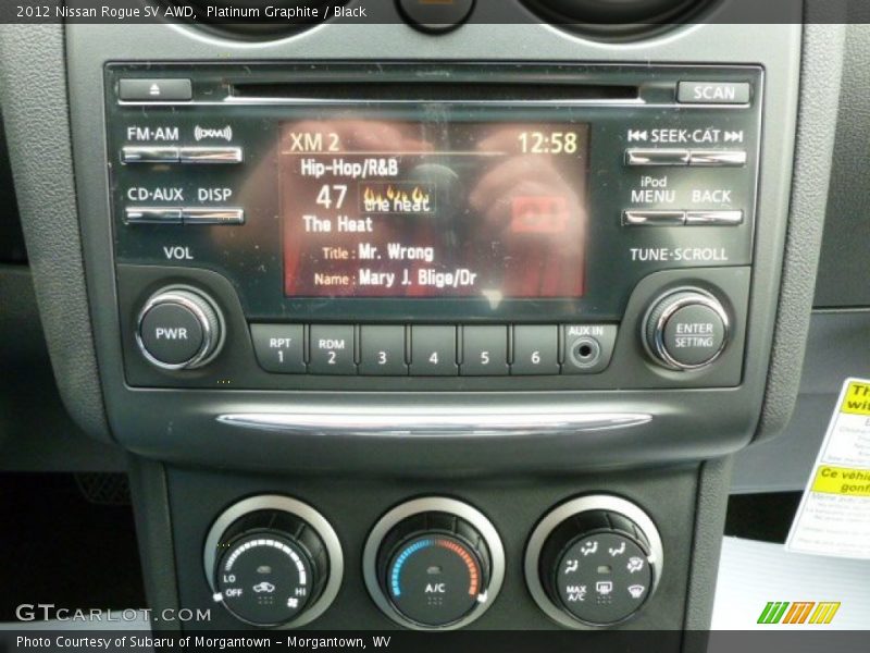Platinum Graphite / Black 2012 Nissan Rogue SV AWD