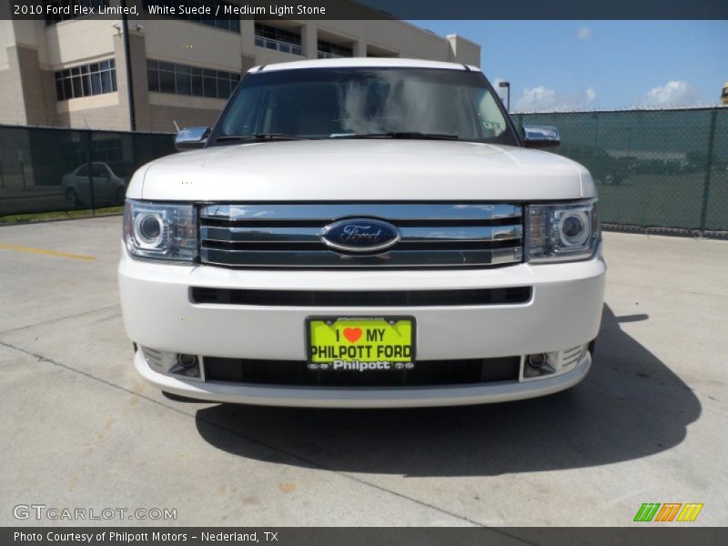 White Suede / Medium Light Stone 2010 Ford Flex Limited