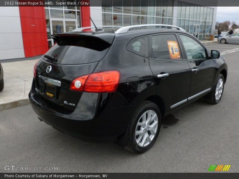 Super Black / Gray 2012 Nissan Rogue SL AWD