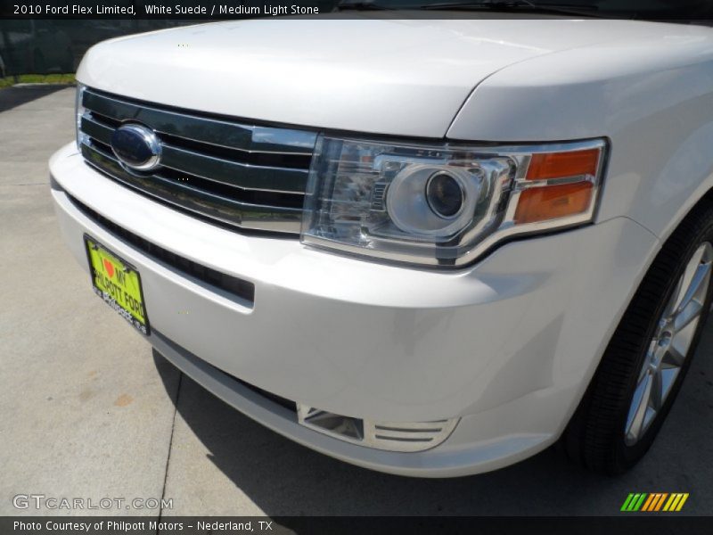White Suede / Medium Light Stone 2010 Ford Flex Limited