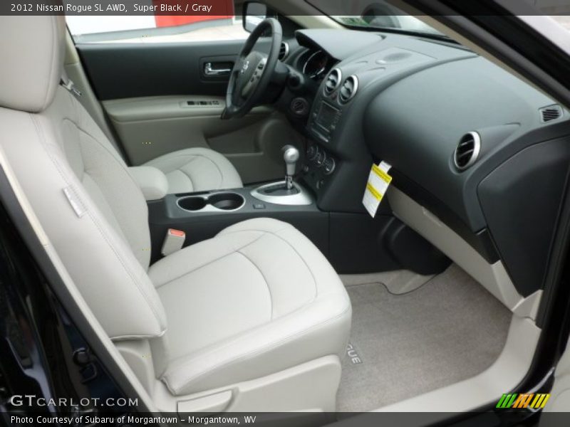 Super Black / Gray 2012 Nissan Rogue SL AWD
