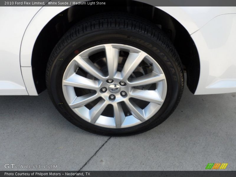 White Suede / Medium Light Stone 2010 Ford Flex Limited