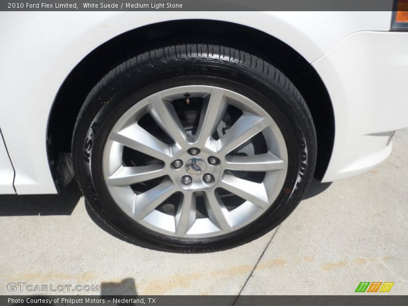 White Suede / Medium Light Stone 2010 Ford Flex Limited