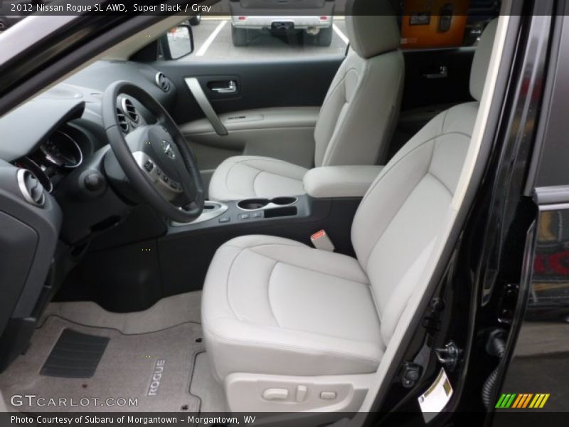 Super Black / Gray 2012 Nissan Rogue SL AWD