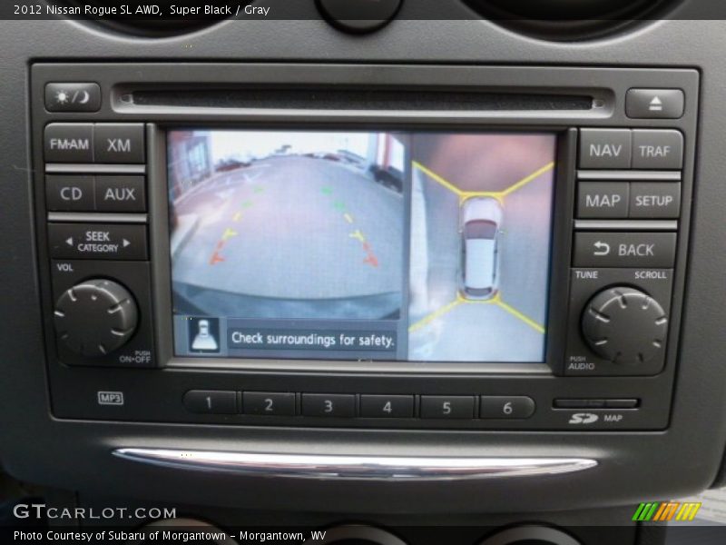 Super Black / Gray 2012 Nissan Rogue SL AWD