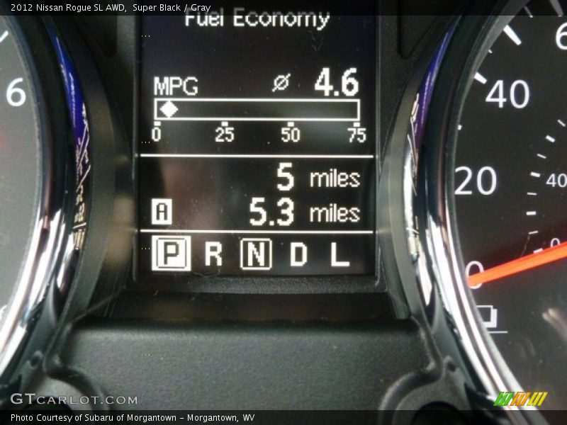 Super Black / Gray 2012 Nissan Rogue SL AWD