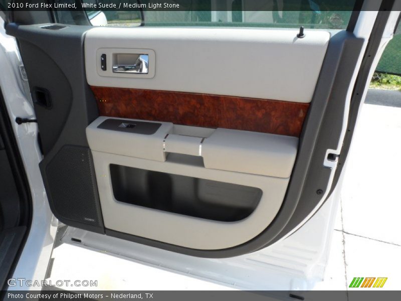 White Suede / Medium Light Stone 2010 Ford Flex Limited