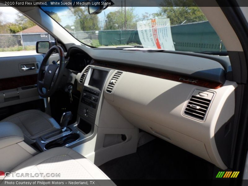 White Suede / Medium Light Stone 2010 Ford Flex Limited