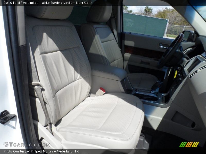 White Suede / Medium Light Stone 2010 Ford Flex Limited